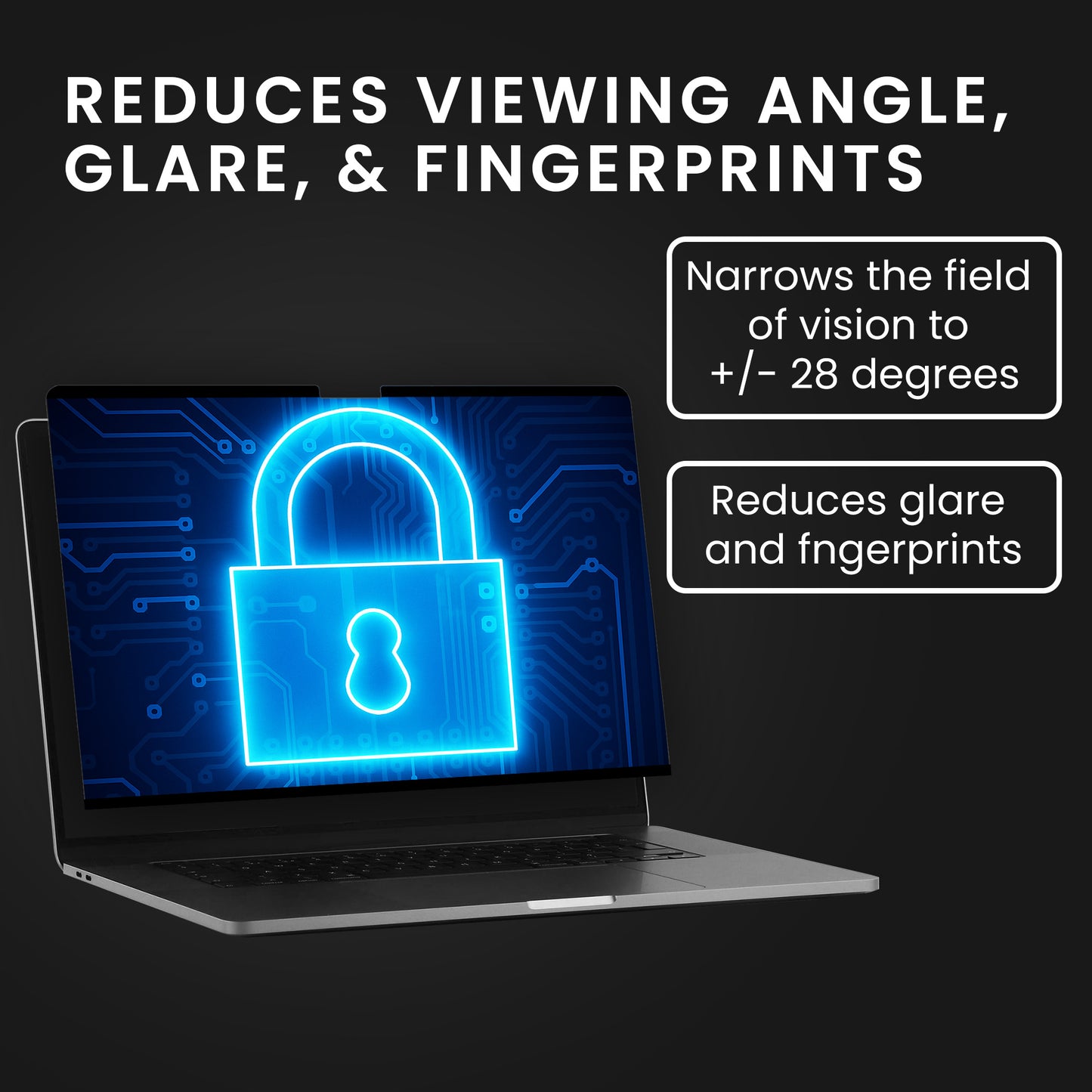 kwmobile Privacy Screen Protector for Apple MacBook Pro 16" (2019) A2141 Film - Privacy Screen - Magnetic Laptop Film - Anti-Spy Film - Laptop Protection