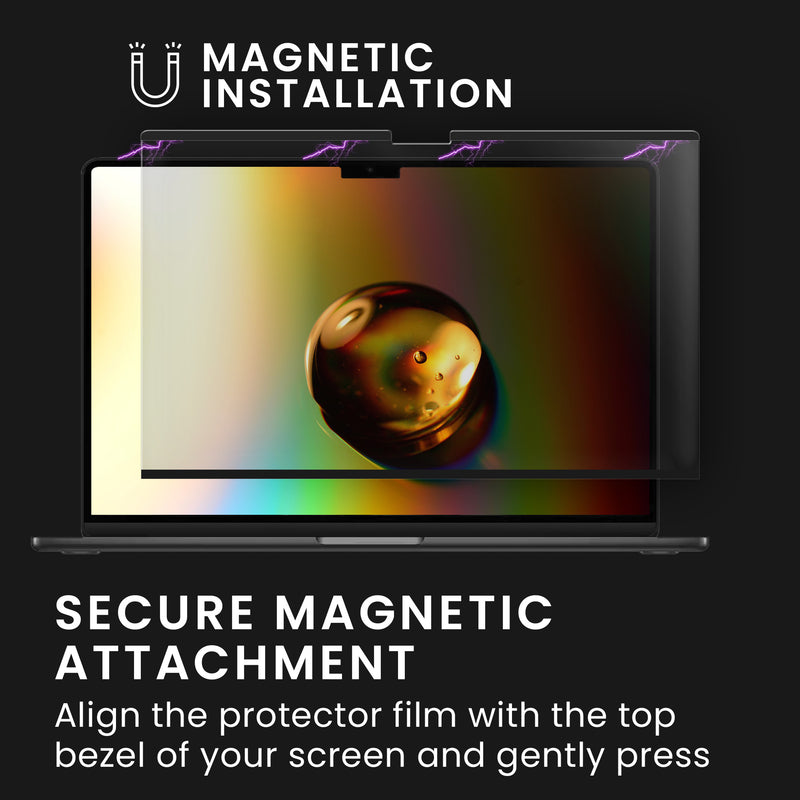 Privacy Screen Protector for Apple MacBook Air 15 M3 2024 A3114 / M2 A2941 Film - Privacy Screen - Laptop Film