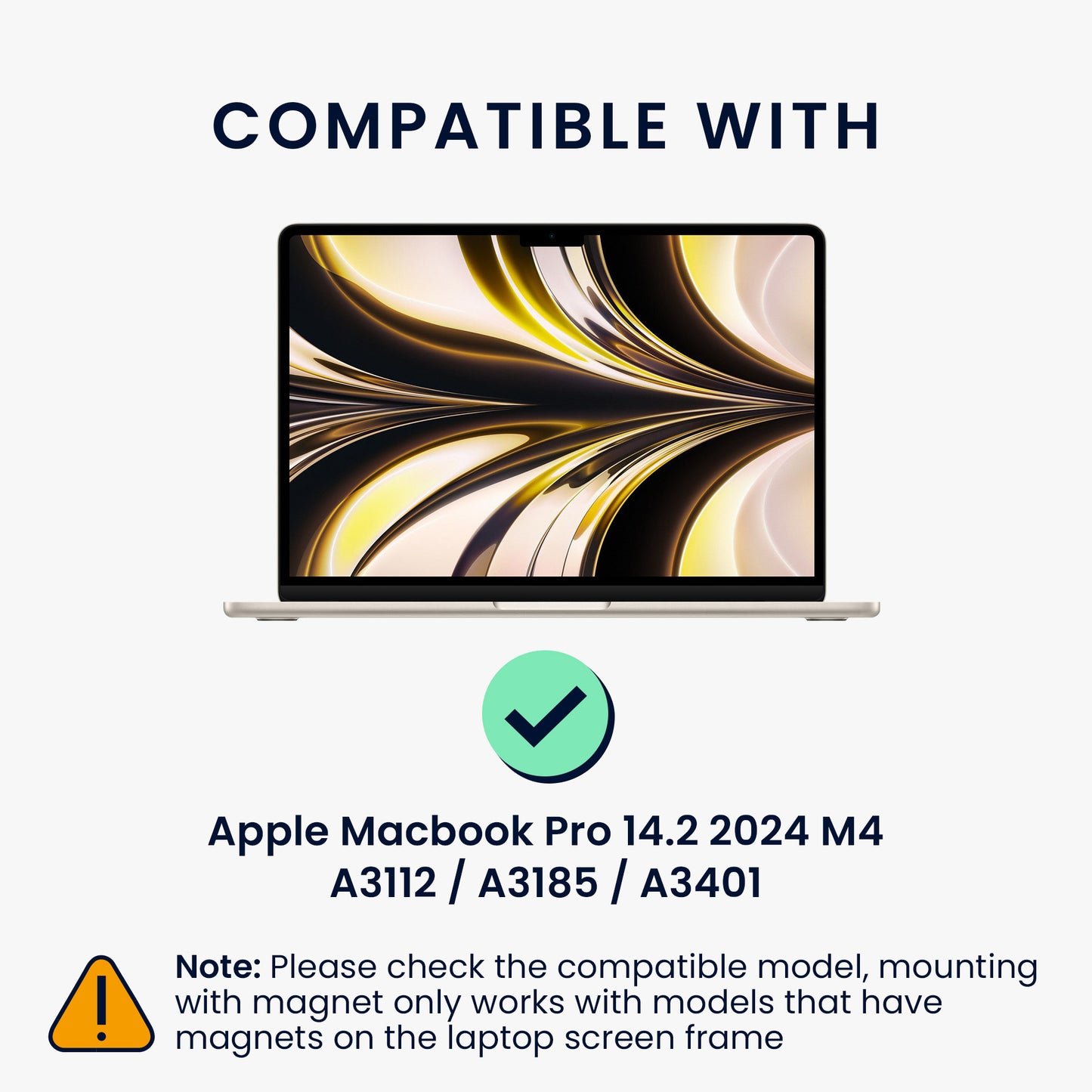 Privacy Screen Protector for Apple MacBook Pro 14.2 M4 A3112 / A3185 / A3401 / M3 A2992 / M2 A2779 Film - Privacy Screen - Laptop Film
