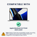 kwmobile Privacy Screen Protector for Apple MacBook Air 15 M4 2025 A3241 Film Anti-Spy Privacy Screen Laptop Film Magnetic Anti-Spy Film Laptop Protection
