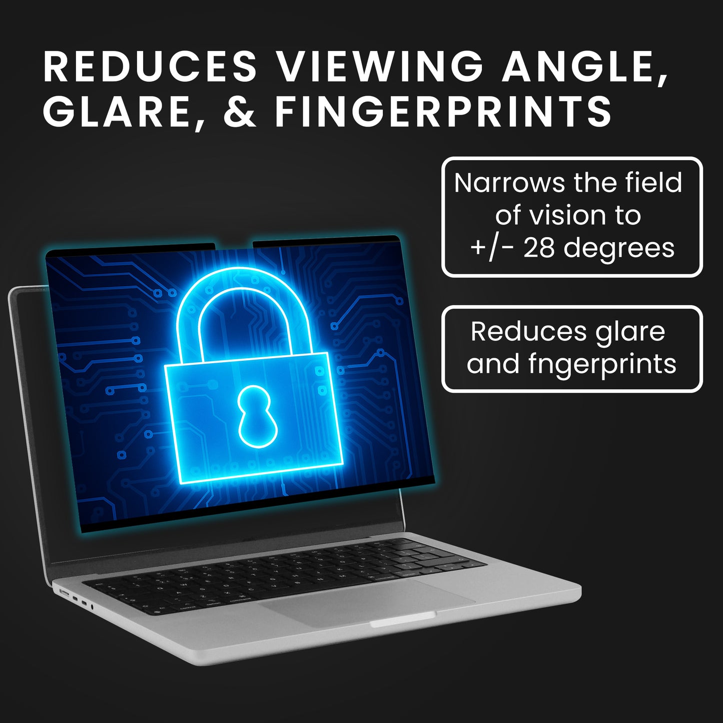 kwmobile Privacy Screen Protector for Apple MacBook Air 15 M4 2025 A3241 Film Anti-Spy Privacy Screen Laptop Film Magnetic Anti-Spy Film Laptop Protection
