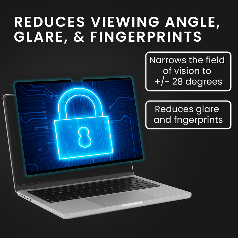 kwmobile Privacy Screen Protector for Apple MacBook Air 15 M4 2025 A3241 Film Anti-Spy Privacy Screen Laptop Film Magnetic Anti-Spy Film Laptop Protection