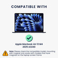 kwmobile Privacy Screen Protector for Apple MacBook Air 13 M4 2025 A3240 Film - Privacy Screen - Magnetic Laptop Film - Anti-Spy Film - Laptop Protection
