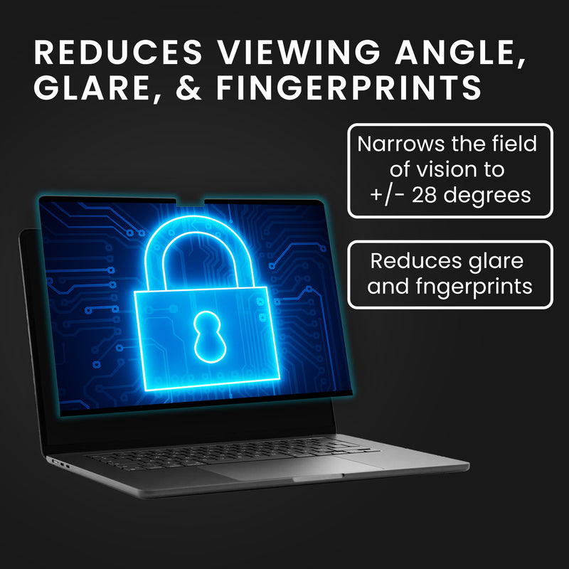 kwmobile Privacy Screen Protector for Apple MacBook Air 13 M4 2025 A3240 Film - Privacy Screen - Magnetic Laptop Film - Anti-Spy Film - Laptop Protection