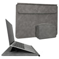 kwmobile Case for Apple Macbook 13" 14" 15" Laptop / Notebook / Ideapad - Cover with Stand Function and Extra Pocket - Protective Sleeve