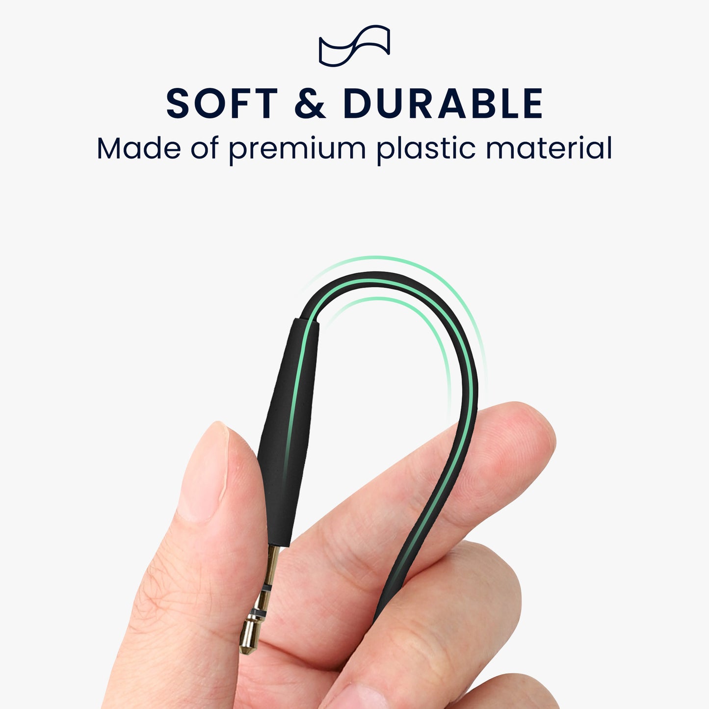 kwmobile Headphone Cable for Bose 700 / NC700 / QuietComfort QC25 / QC35 II / QC35 / QC45 / OE2 - 3.5mm Replacement Cable 100cm - 3.5mm Jack Cable