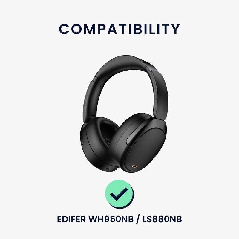 kwmobile Ear Pads for EDIFIER WH950NB / LS880NB Earpads Replacement Headphone Spare Parts Over Ear Headphones