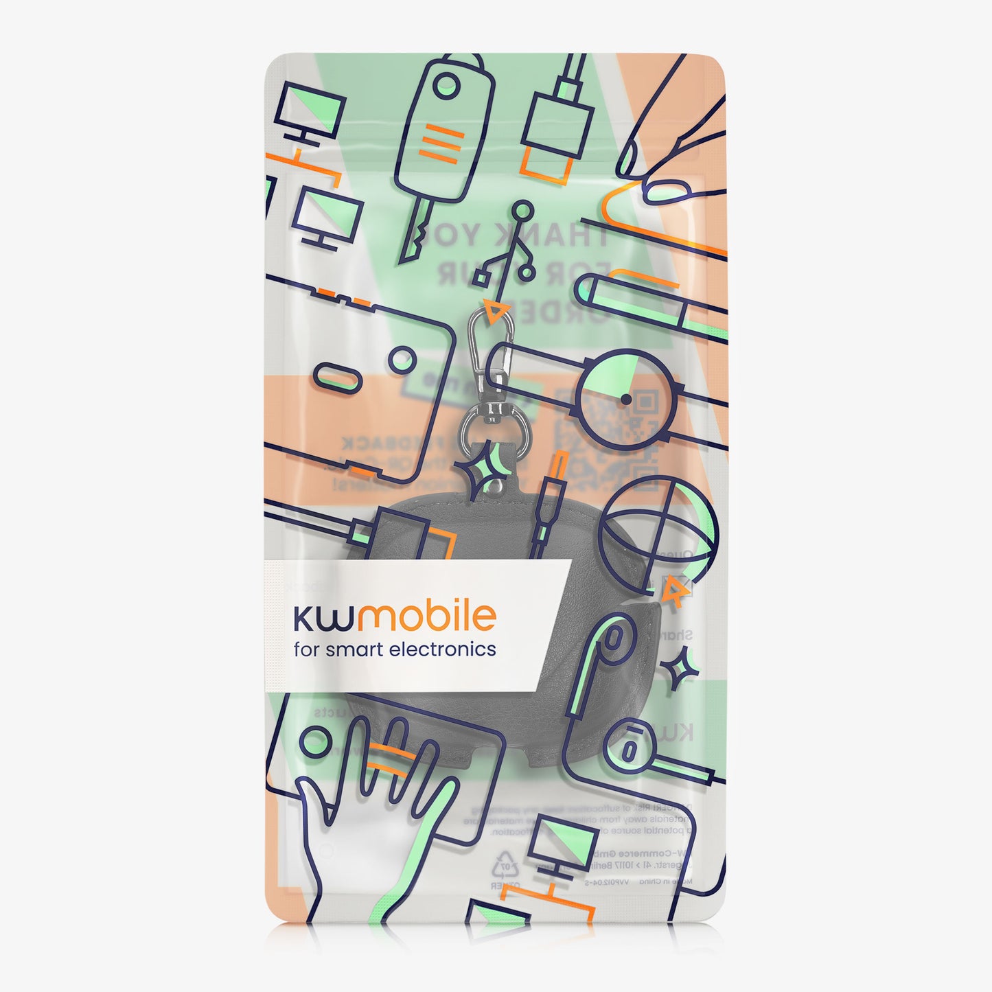 Faux Leather Case for Xiaomi Redmi Buds 6 Headphones