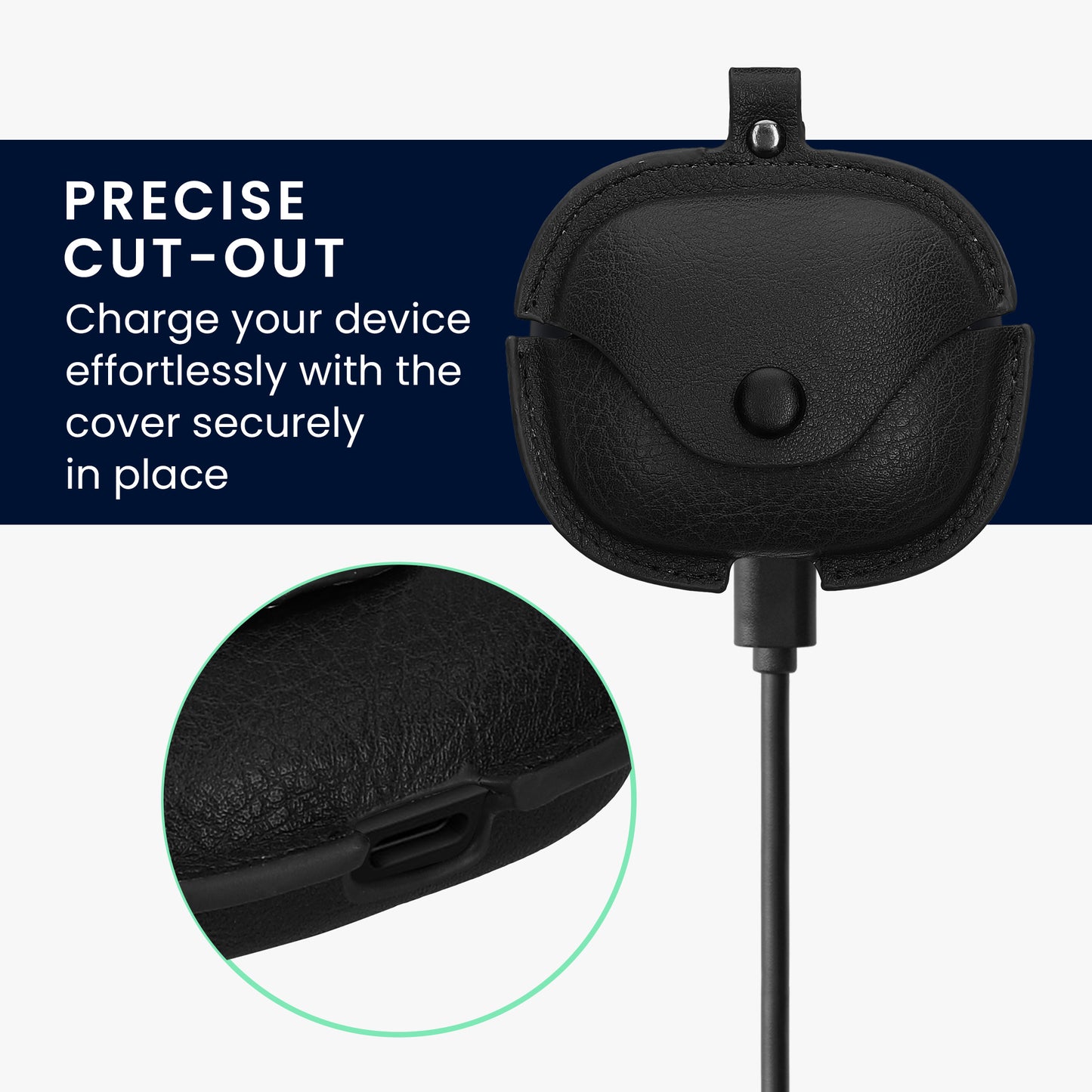 Faux Leather Case for Xiaomi Redmi Buds 6 Headphones