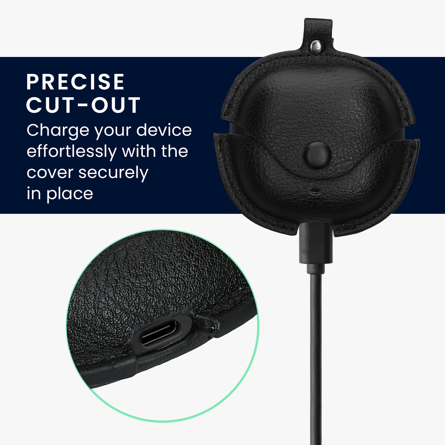 Faux Leather Case for Xiaomi Redmi Buds 6 Lite Headphones