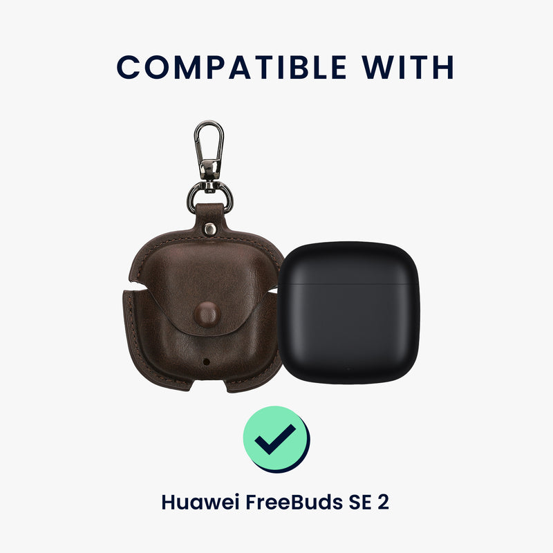 Faux Leather Case for Huawei FreeBuds SE 2 Headphones