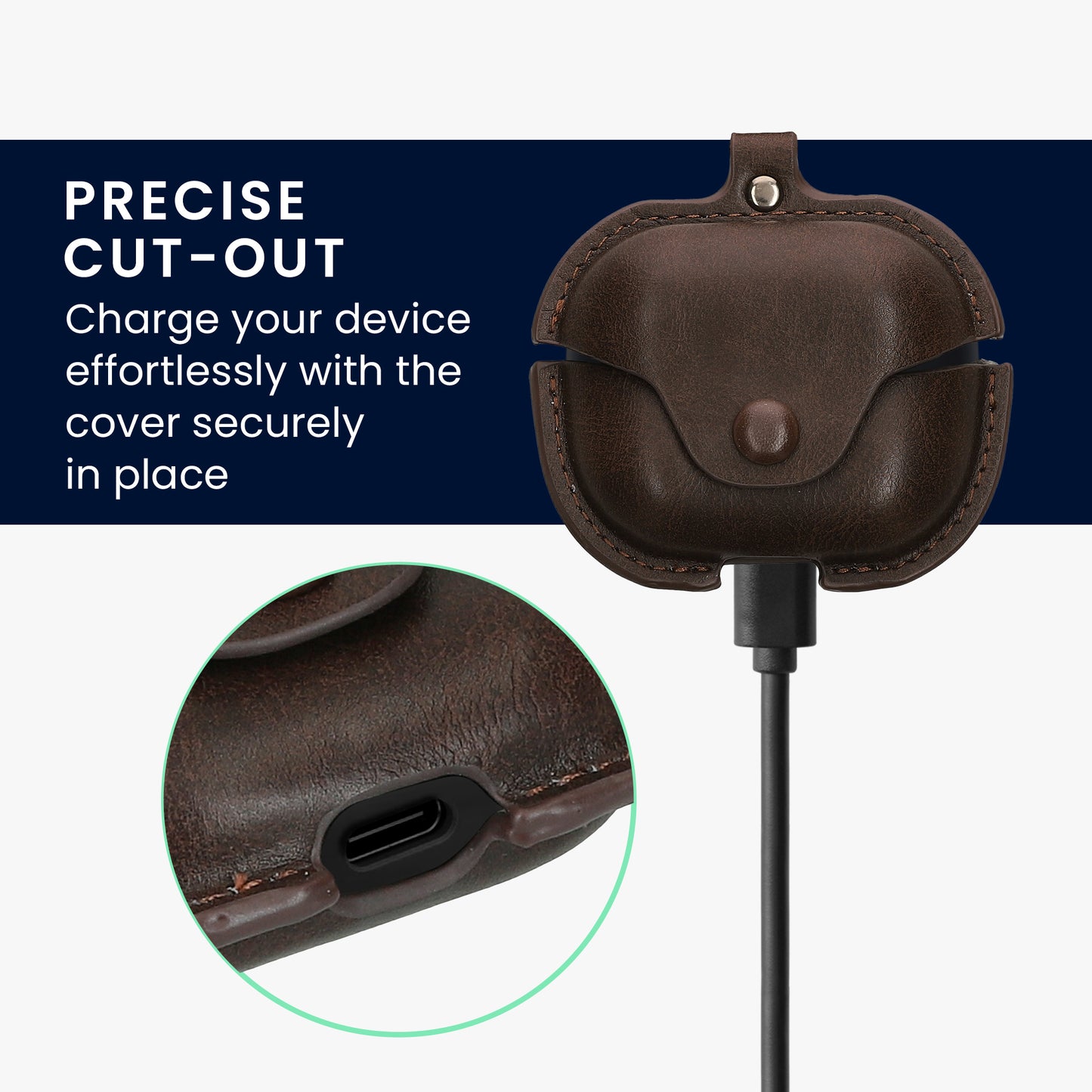 Faux Leather Case for Samsung Galaxy Buds 3 / Galaxy Buds 3 Pro Headphones