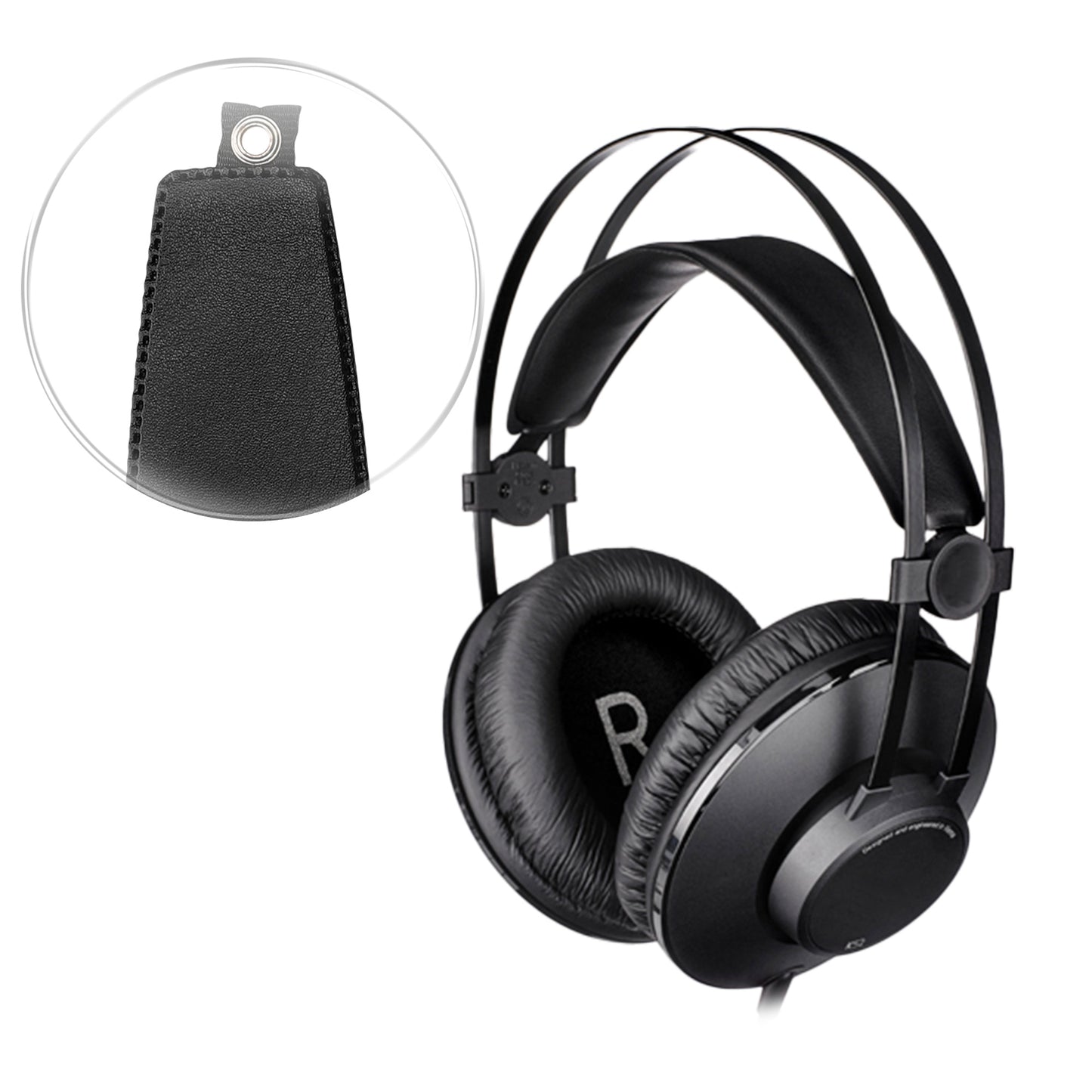 kwmobile Headband Pad compatible with AKG K52 K72 K92 K240 Over Ear Headphones Replacement Headband Cushion