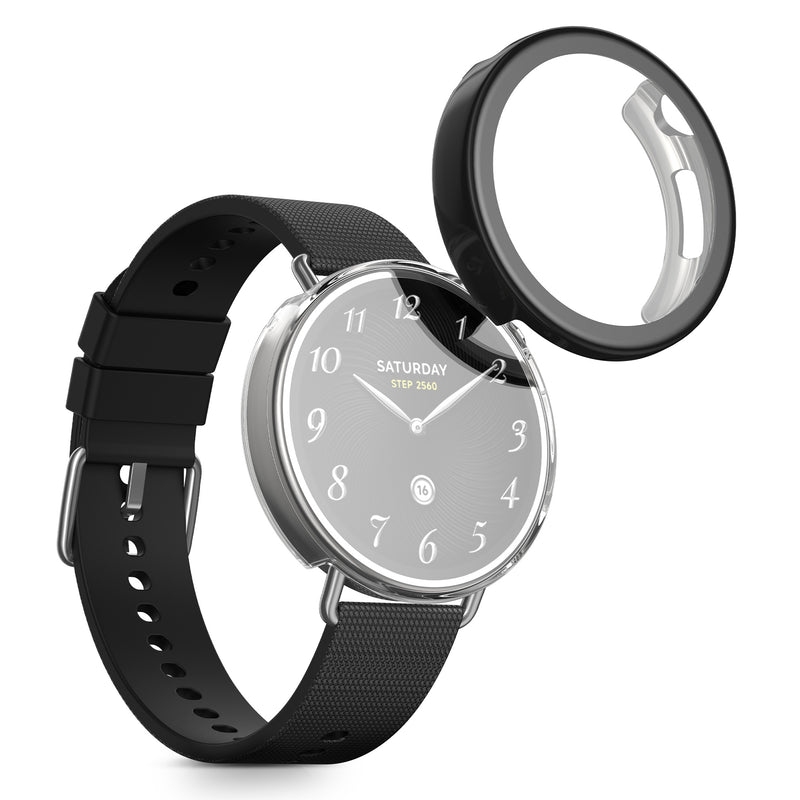kwmobile Protective Case for Xiaomi Watch S4 41mm Fullbody Display Cover Set