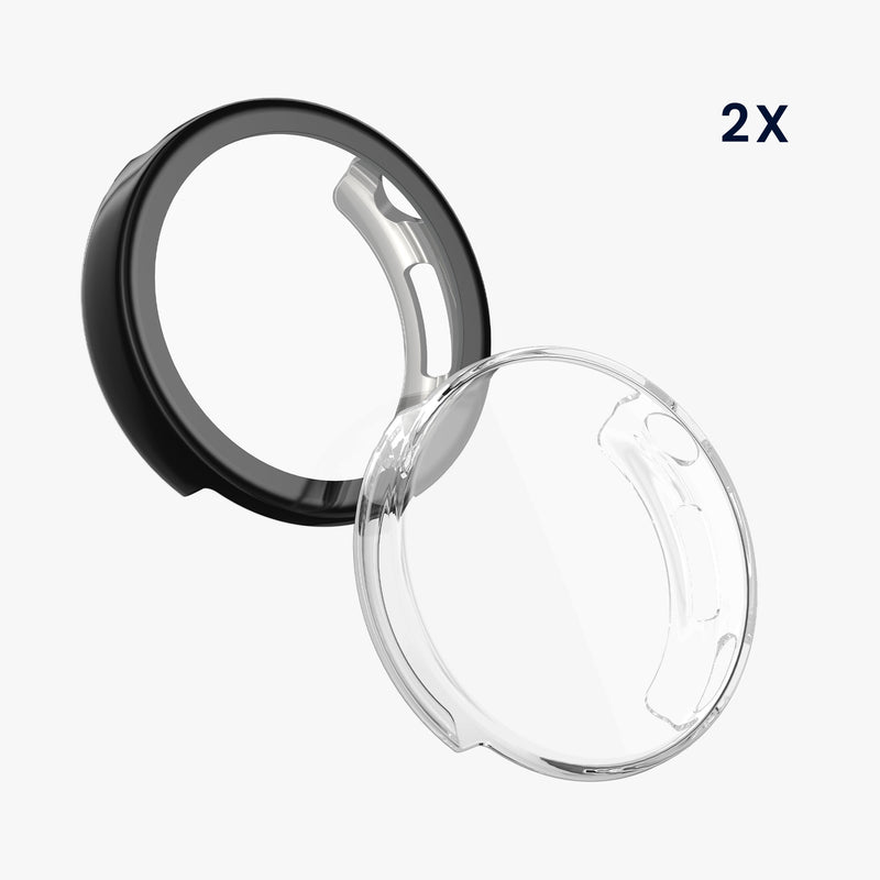 kwmobile Protective Case for Xiaomi Watch S4 41mm Fullbody Display Cover Set