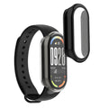 kwmobile Glass Case for Xiaomi Mi Band 10 Protective Cover Full-Body Fitness Tracker Case Set