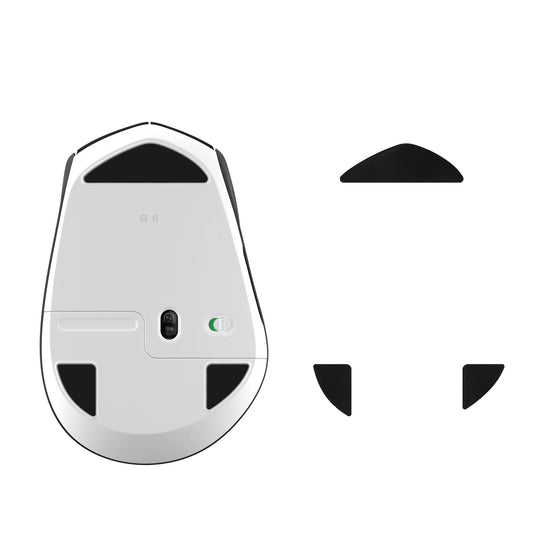 kwmobile Mouse Feet Sticker kompatibel mit Logitech M720 Triathlon Ersatz Glider - Mausfüße passgenau - Maus Glides in Schwarz Schwarz  