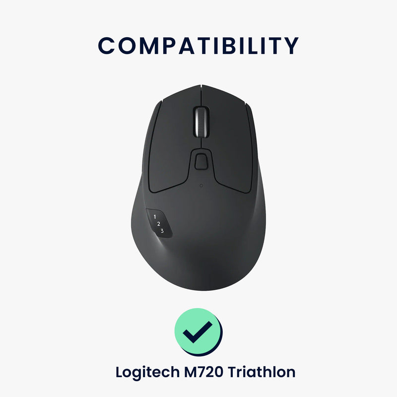kwmobile Mouse Feet Sticker compatible with Logitech M720 Triathlon Replacement Gliders Mouse Feet Precision Fit Mouse Glides