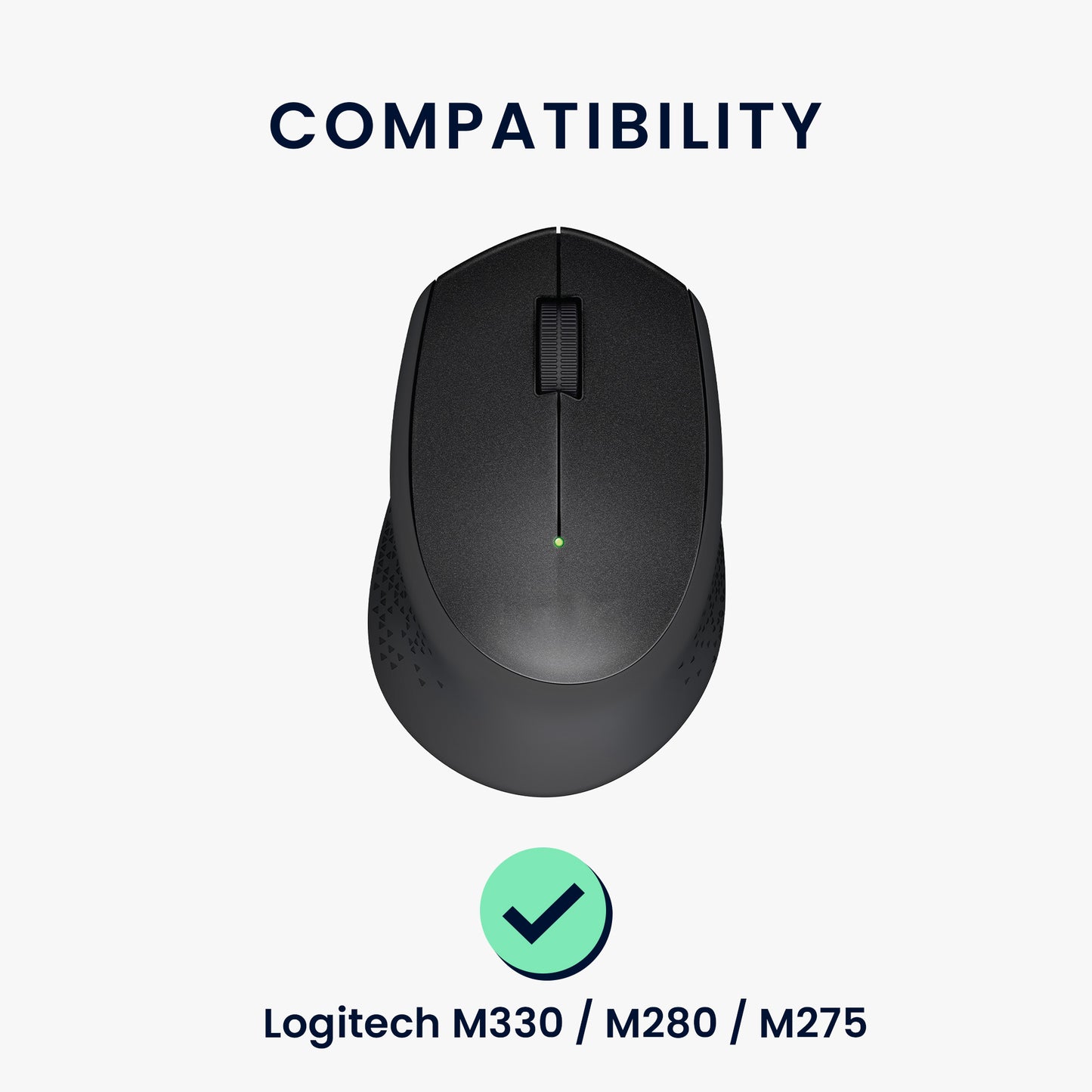 kwmobile Mouse Feet Sticker compatible with Logitech M330 / M280 / M275 Replacement Glider Mouse Skates Custom Fit Mouse Glides