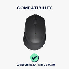 kwmobile Mouse Feet Sticker kompatibel mit Logitech M330 / M280 / M275 Ersatz Glider Mausfüße passgenau Maus Glides