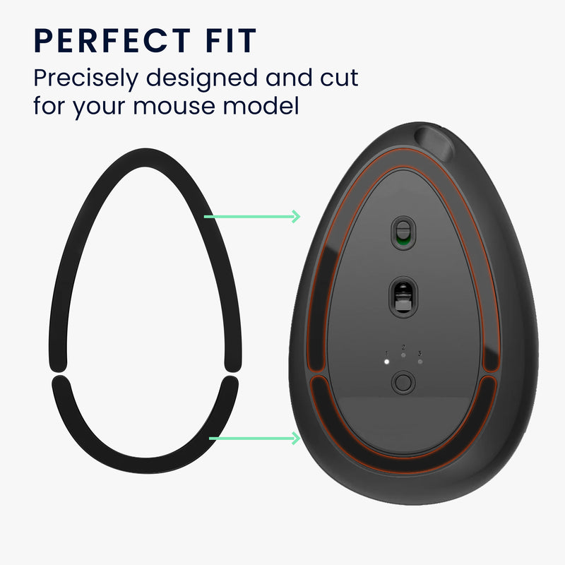 kwmobile Mouse Feet Sticker compatible with Logitech MX Vertical Replacement Gliders Mouse Feet Perfectly Fitting Mouse Glides