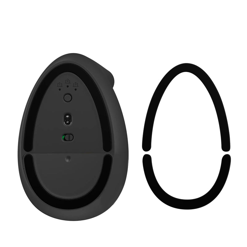 kwmobile Mouse Feet Sticker kompatibel mit Logitech Lift Vertical Ersatz Glider - Mausfüße passgenau - Maus Glides in Schwarz Schwarz  