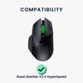 kwmobile Mouse Feet Stickers compatible with Razer Basilisk V3 X HyperSpeed Replacement Glides - Precision-Fit Mouse Feet - Mouse Glides