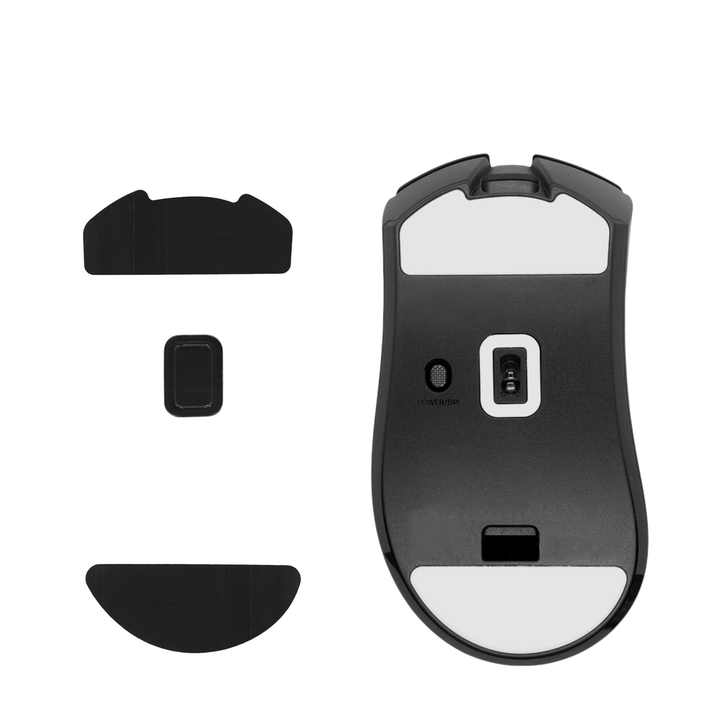 kwmobile Mouse Feet Sticker compatible with Razer DeathAdder V3 HyperSpeed Replacement Glides Mouse Feet Precision Fit Mouse Glides