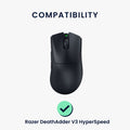 kwmobile Mouse Feet Sticker compatible with Razer DeathAdder V3 HyperSpeed Replacement Glides Mouse Feet Precision Fit Mouse Glides