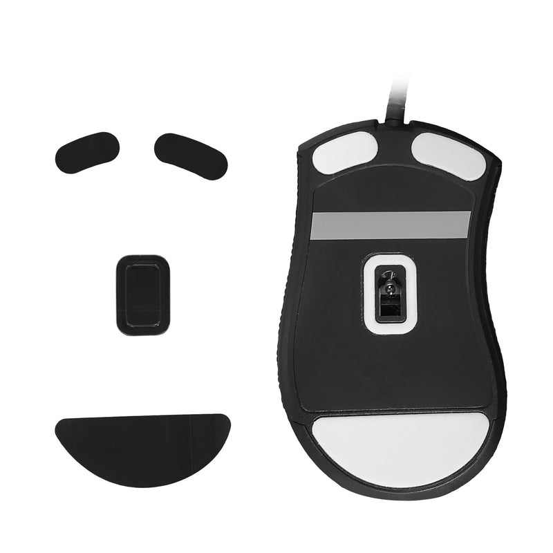 kwmobile Mouse Feet Sticker compatible with Razer DeathAdder V2 Mini Replacement Gliders Mouse Feet Custom Fit Mouse Glides