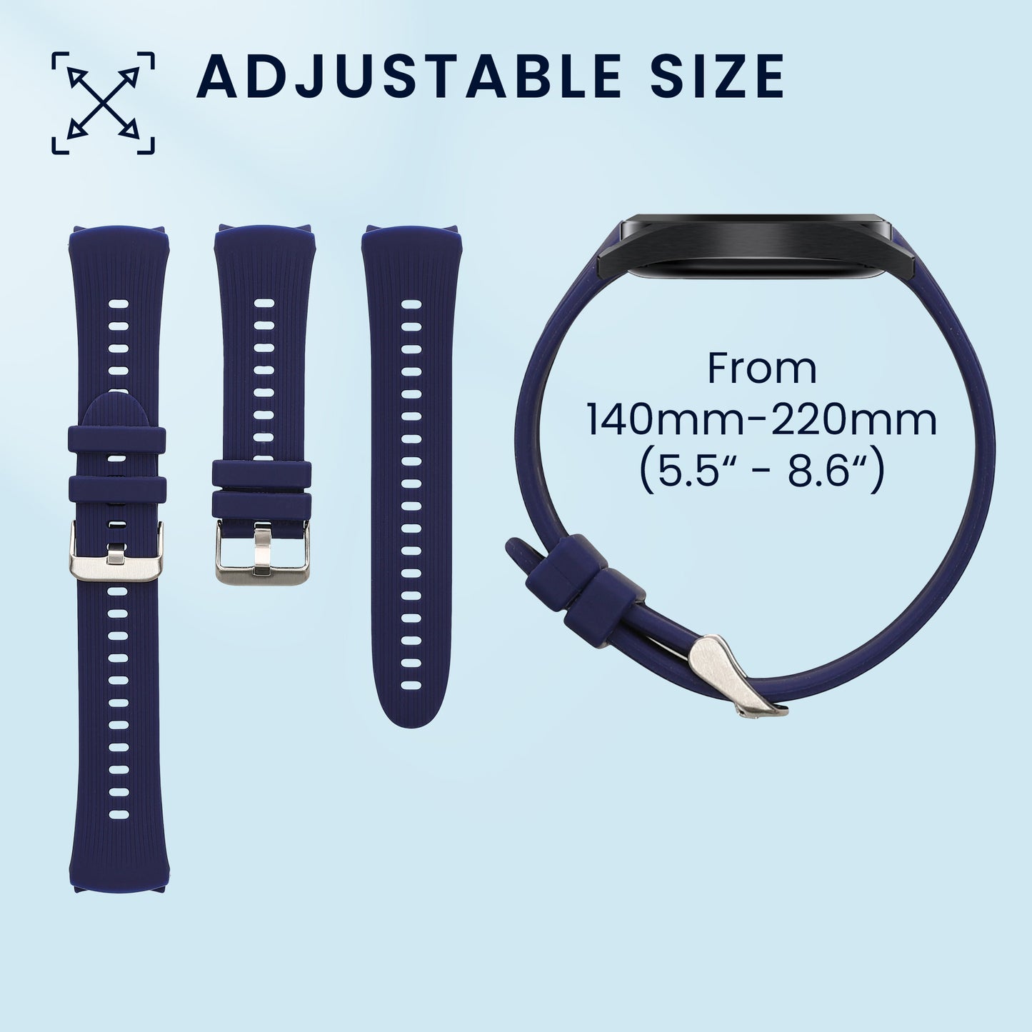 kwmobile Watch Strap for Huawei Watch 5 46mm Bracelet Fitness Tracker Band Set Replacement Strap Smartwatch