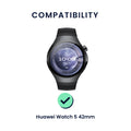 kwmobile Watch Strap for Huawei Watch 5 42mm Strap Fitness Tracker Band Set Replacement Strap Smartwatch