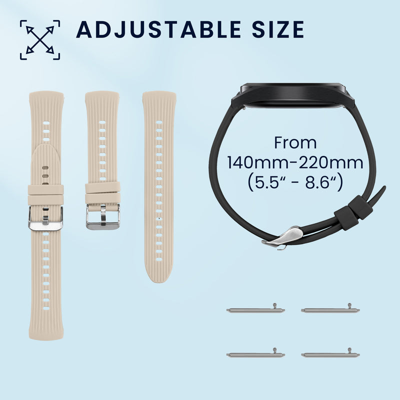 kwmobile Watch Strap for Huawei Watch 5 42mm Strap Fitness Tracker Band Set Replacement Strap Smartwatch