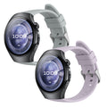 kwmobile 2x Uhrenarmband für Huawei Watch 5 42mm Armband - Fitnesstracker Band Set aus TPU Silikon - Ersatzarmband Smartwatch - Lavendel Hellblau Lavendel  [dsg02]