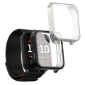 kwmobile 2x Schutzhülle kompatibel mit Garmin Venu X1 Hülle - Fullbody Cover Set aus Silikon - Schwarz Silber Schwarz  [dsg02]