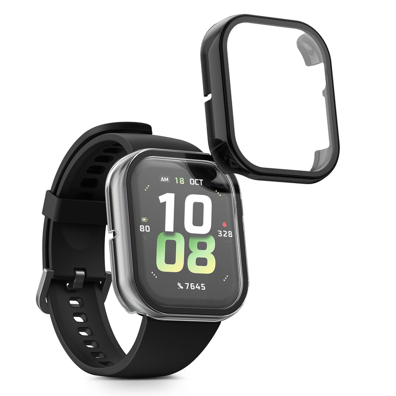 kwmobile Glass Case for HONOR Watch 5 Protective Cover Full-Body Fitness Tracker Case Set
