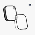 kwmobile Glass Case for HONOR Watch 5 Protective Cover Full-Body Fitness Tracker Case Set