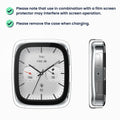kwmobile Glass Case for Amazfit Active 2 Square Protective Cover Full-Body Fitness Tracker Case Set