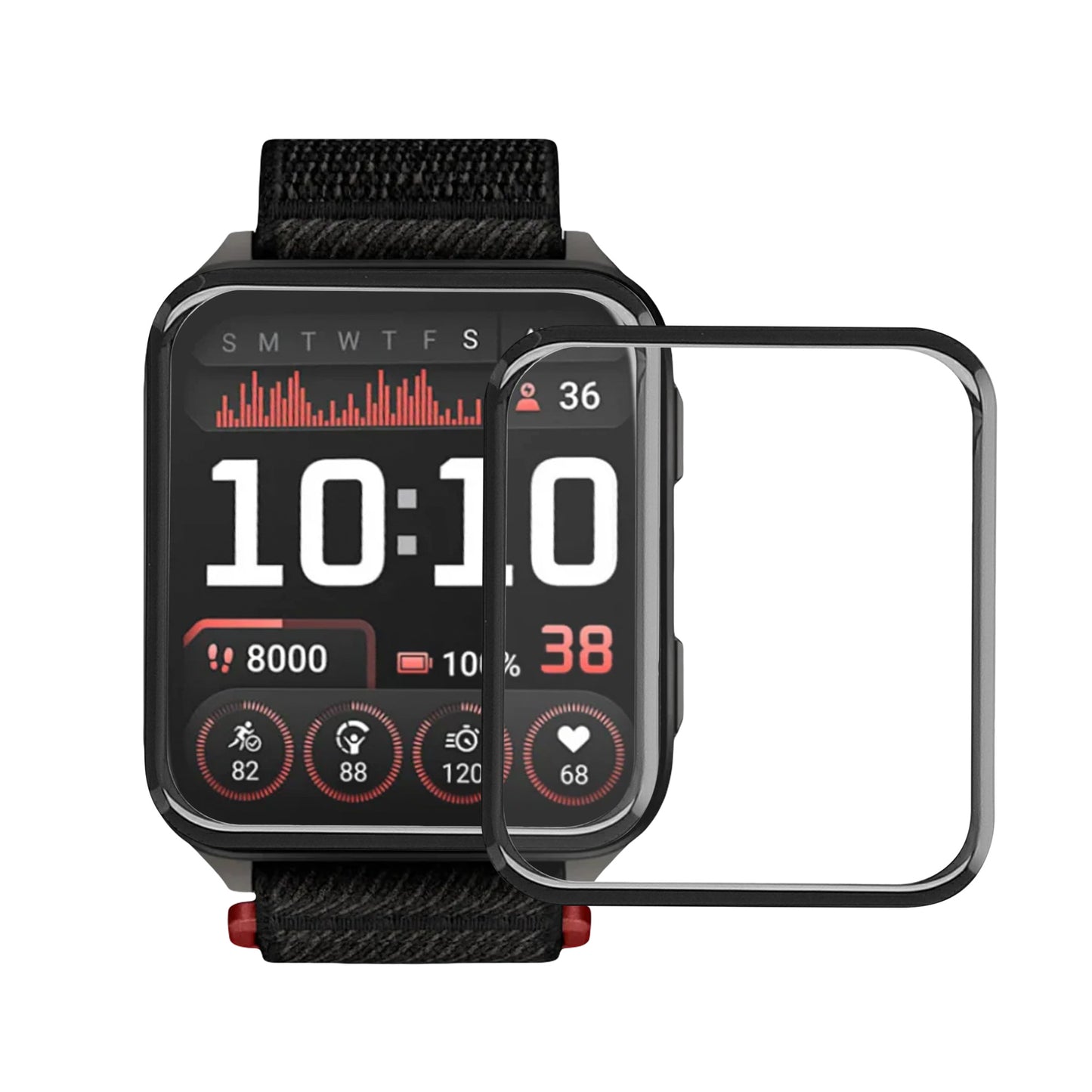 kwmobile Screen Protector compatible with Garmin Venu X1 Film Protective Film for Fitness Tracker Robust Screen Protection