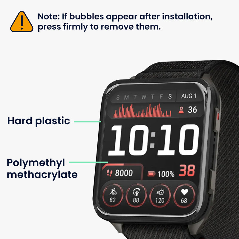 kwmobile Screen Protector compatible with Garmin Venu X1 Film Protective Film for Fitness Tracker Robust Screen Protection