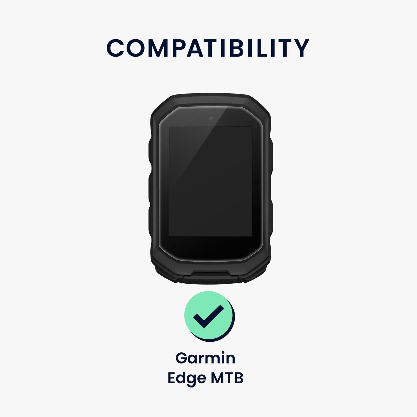 kwmobile Screen Protector compatible with Garmin Edge MTB Set for Bike GPS Display Protection Bike Computer