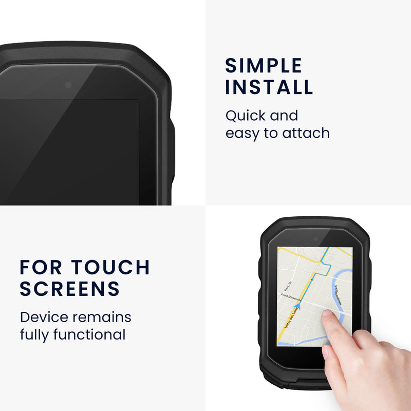 kwmobile Screen Protector compatible with Garmin Edge MTB Set for Bike GPS Display Protection Bike Computer