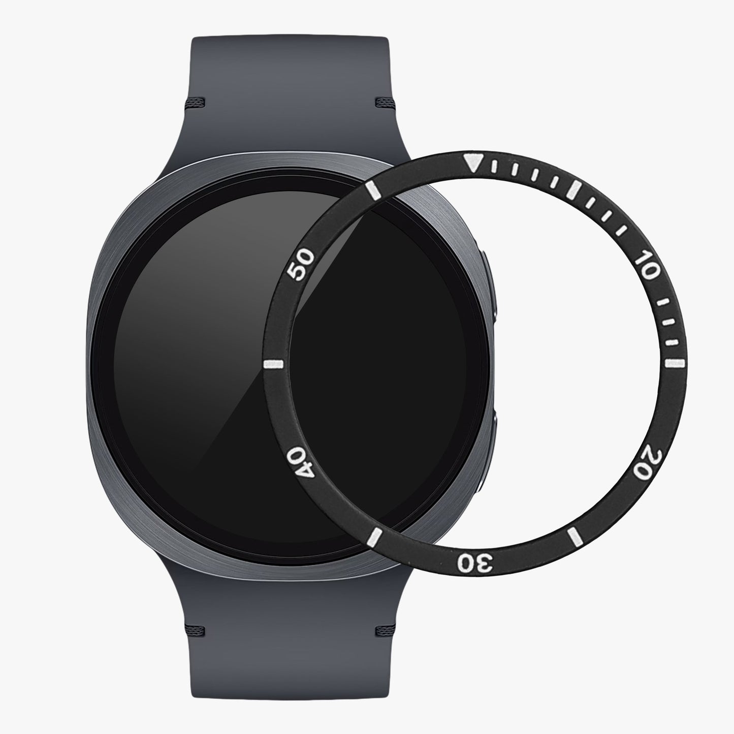 kwmobile Protective Bezel Ring compatible with Samsung Galaxy Watch 8 Fitness Tracker