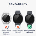 kwmobile Protective Bezel Ring compatible with Samsung Galaxy Watch 8 Fitness Tracker