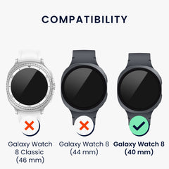 kwmobile Schutzring kompatibel mit Samsung Galaxy Watch 8 Fitnesstracker Bezel Ring Lünette - [dsg01] - Sonstiges