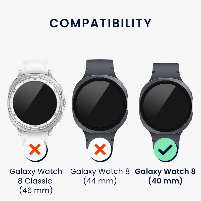 kwmobile Protective Bezel Ring compatible with Samsung Galaxy Watch 8 Fitness Tracker