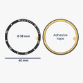 kwmobile Protective Bezel Ring compatible with Samsung Galaxy Watch 8 Fitness Tracker