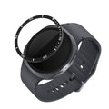 kwmobile Schutzring kompatibel mit Samsung Galaxy Watch 8 (44mm) Fitnesstracker - Bezel Ring Lünette in Schwarz Silber Schwarz  [dsg01]