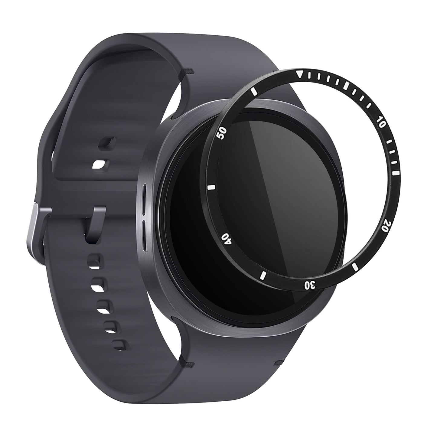 kwmobile Protective Ring Compatible with Samsung Galaxy Watch 8 Fitness Tracker Bezel Ring