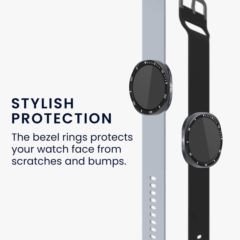 kwmobile Protective Ring Compatible with Samsung Galaxy Watch 8 Fitness Tracker Bezel Ring